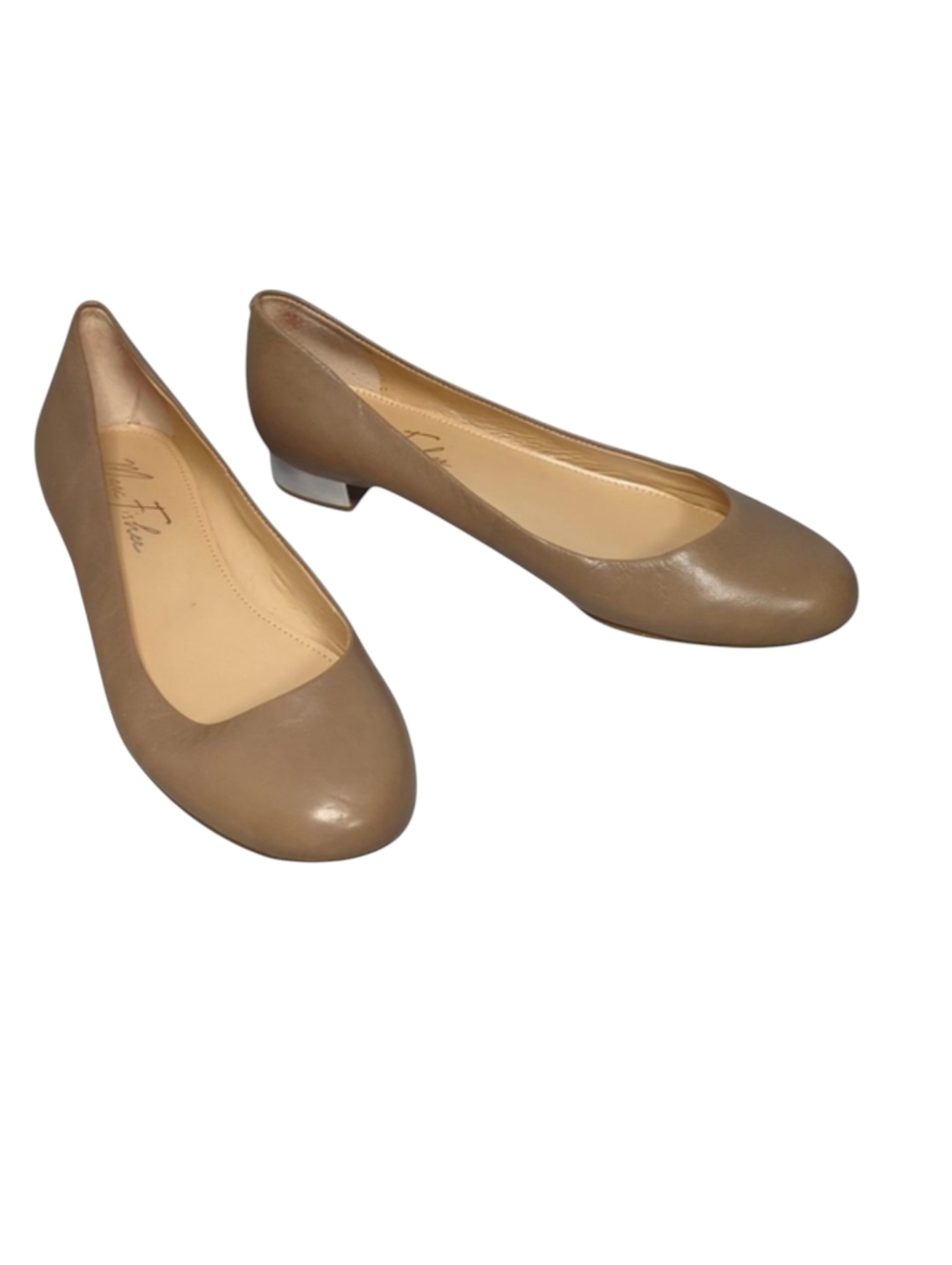 Marc Fisher Scotty Low Heel Ballet Flats Taupe/Tan Size 8